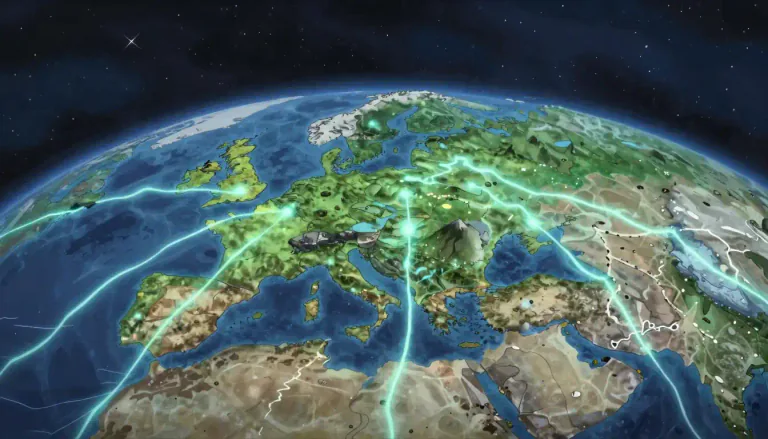 Visual representation of "telluric" - Relating to the Earth; of or pertaining to the globe or the Earth's surface.