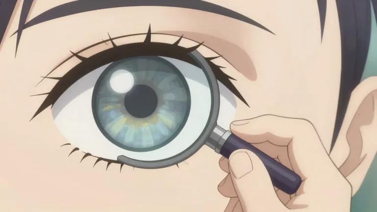 Visual representation of "iridology" - A study of the iris of the eye as a method to assess an individual's health.