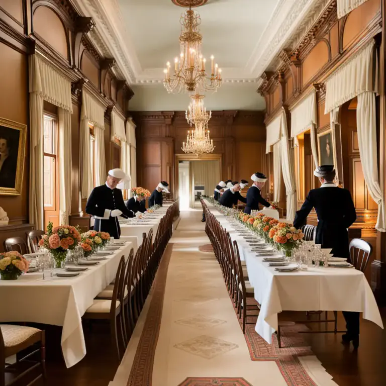 Visual representation of "below stairs" - Related with the domestic staff, their livelihoods, and the areas where they work in a large house.