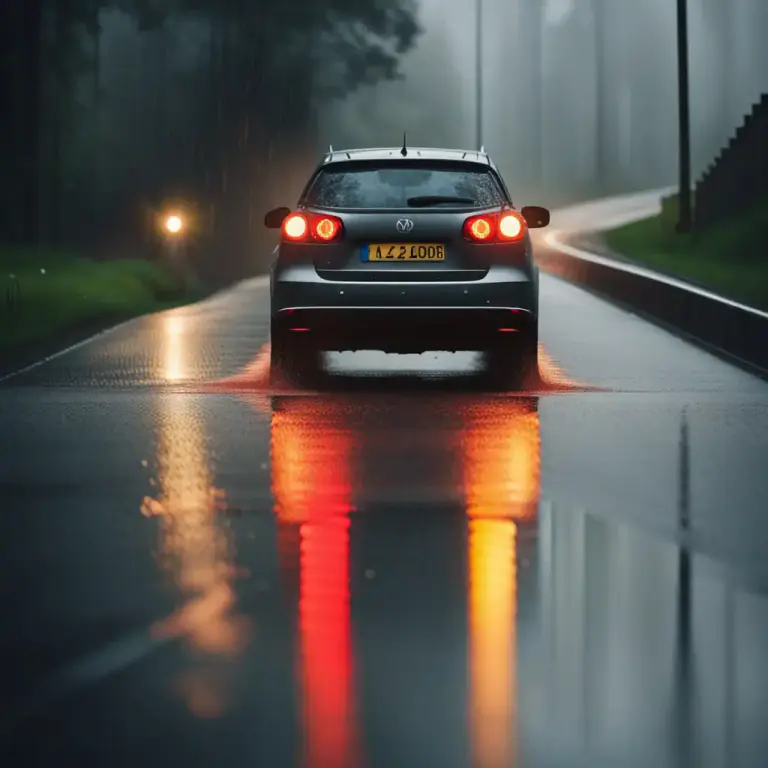 Visual representation of "pull off" - to drive a vehicle to the side of the road and stop