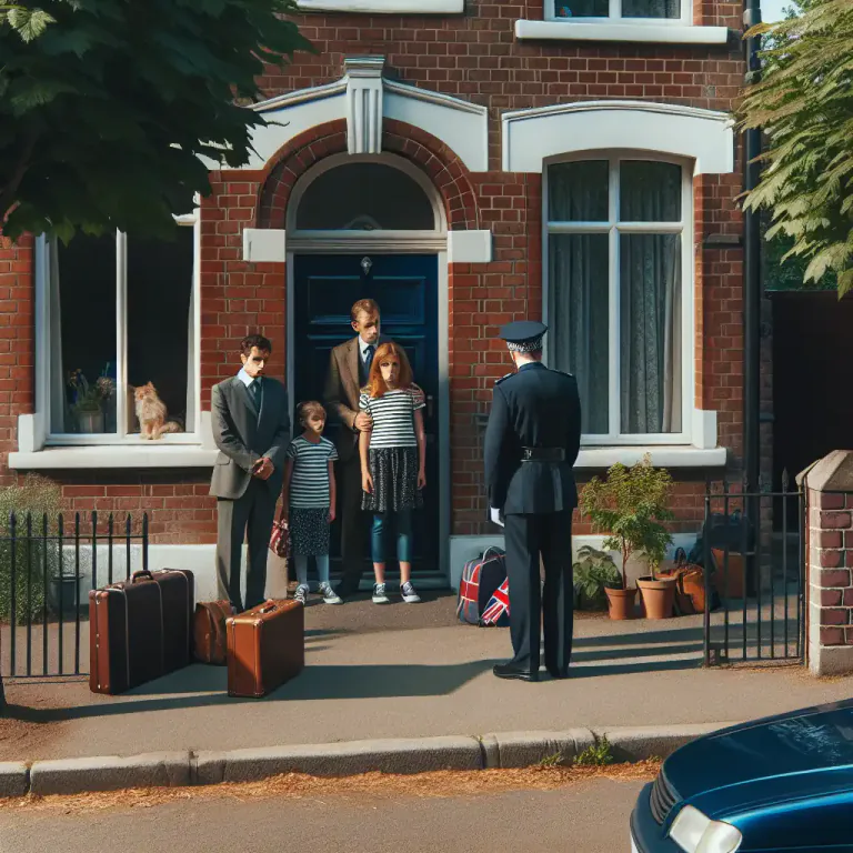 Visual representation of "dispossession" - The legal process of removing someone from their property.