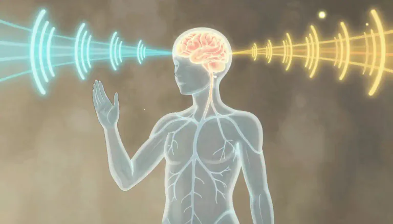 Visual representation of "sensorium" - The sensory system of the body that registers and processes external stimuli.
