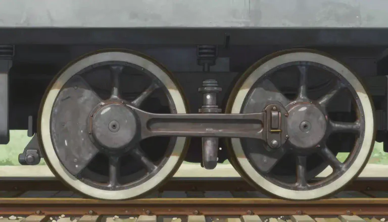 Visual representation of "wheelset" - A wheelset is the pair of wheels and the axle that connects them, particularly used in trains to support and guide movement.