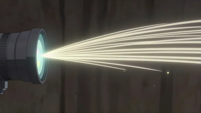 Visual representation of "collimated" - Aligned in such a way that light rays are parallel, thereby allowing for improved focus and accuracy.