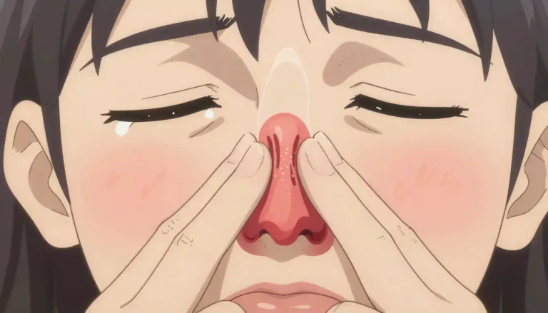 Visual representation of "rhinitis" - A condition in which the nose's inside lining becomes inflamed.