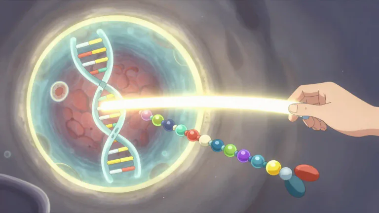Visual representation of "mrna" - mRNA is a type of RNA that conveys genetic information from DNA to the ribosomes, where proteins are produced.