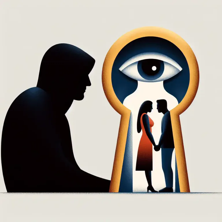 Visual representation of "voyeurism" - In psychology, the derivation of sexual gratification from observing others' sexual acts or naked bodies.