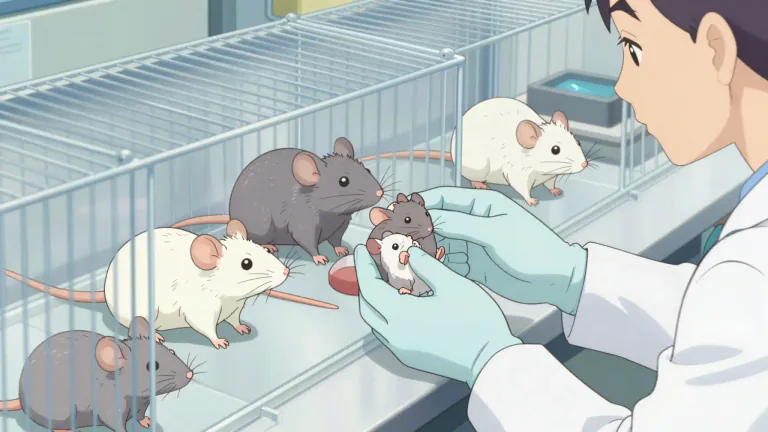 Visual representation of "murine" - Relating to or affecting mice.