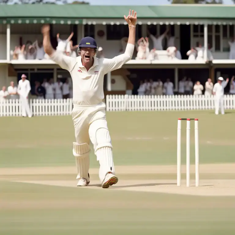 Visual representation of "wicket" - The dismissal of a batsman in the game of cricket.