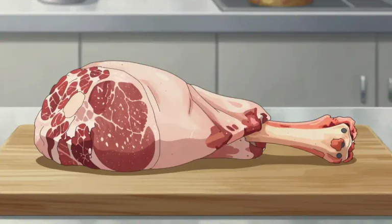 Visual representation of "oxtail" - The tail of an ox, used as a meat for cooking.