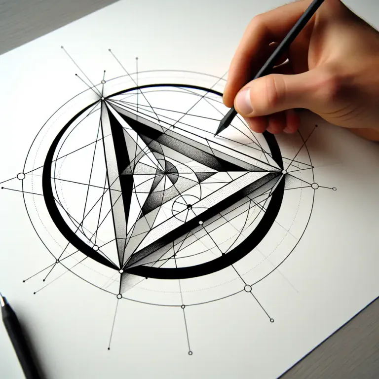 Visual representation of "circumscribe" - In geometry, to draw a figure around another in such a way that it touches all its vertices.