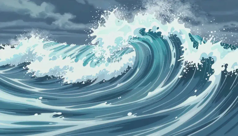 Visual representation of "churn" - To move something, especially a liquid, with great force