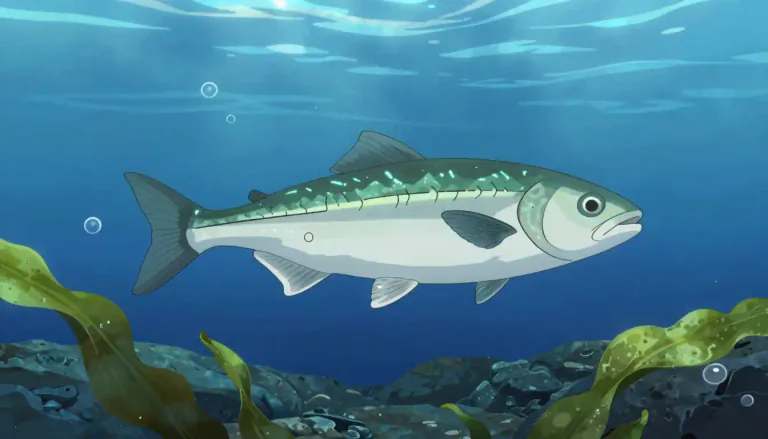 Visual representation of "pollock" - Pollock is a type of fish that is commonly found in the North Atlantic Ocean and is known for its mild flavor and flaky texture.