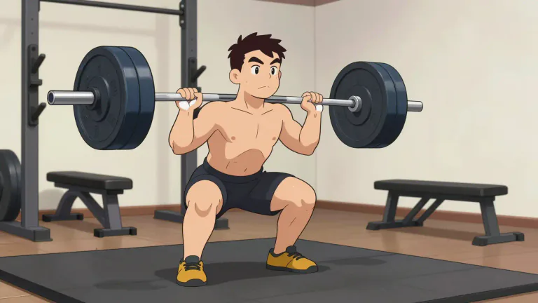 Visual representation of "powerlifter" - A person who competes in the sport of powerlifting, focusing on lifting heavy weights in specific exercises such as the squat, bench press, and deadlift.