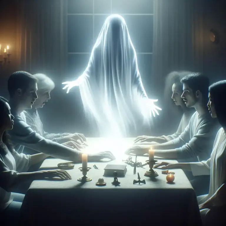 Visual representation of "akinesia" - In spiritism, the inability to produce physical phenomena or control physical objects without a physical intermediary
