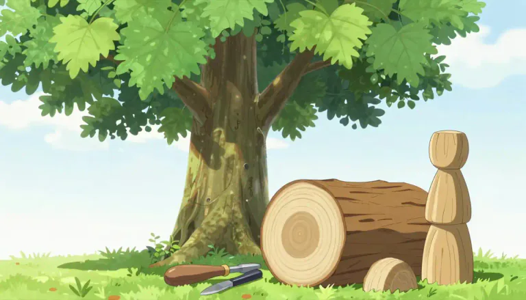 Visual representation of "basswood" - Basswood is a type of tree from the genus Tilia, known for its soft, light wood and is often used in carving and various crafts.