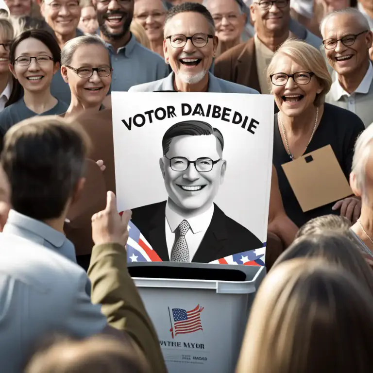 Visual representation of "vote in" - To choose someone or something through a formal decision-making process