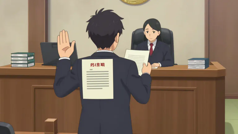 Visual representation of "affidavit" - A written statement that someone makes after promising officially to tell the truth, for use as proof in a court.