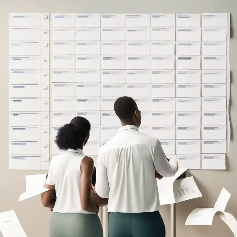 Visual representation of "payroll" - A list of a company's employees who are paid salaries.