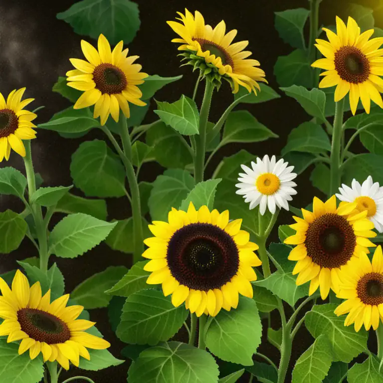 Visual representation of "composite" - A type of flower plant from the daisy family