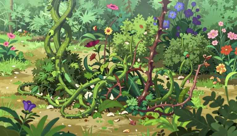 Visual representation of "invasive" - Spreading quickly and harming other things