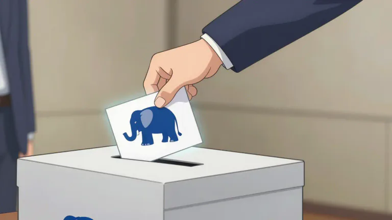 Visual representation of "gop" - A nickname for the Republican Party, especially in the United States.