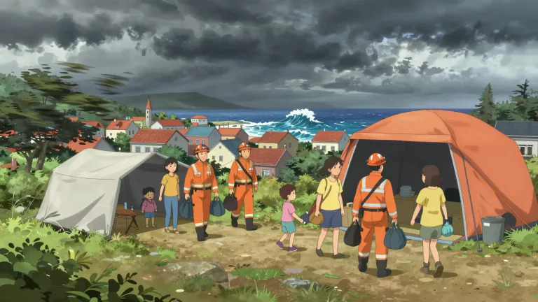 Visual representation of "evac" - To remove people from a place of danger to a safer location.