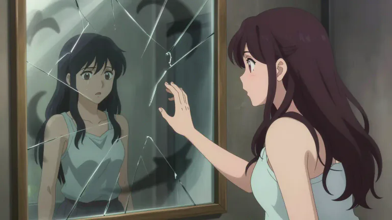 Visual representation of "doppelganger" - In psychology, a doppelganger may refer to a person's alter ego or the hidden aspects of one's character.