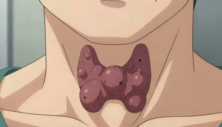 Visual representation of "multinodular" - Characterized by or involving multiple nodules.
