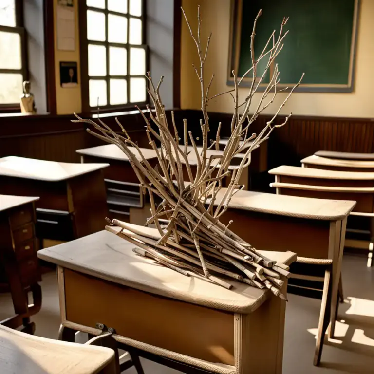 Visual representation of "birch" - A bundle of twigs or a rod made from this tree, used for whipping.