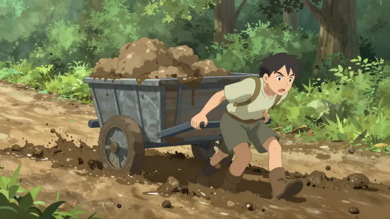 Visual representation of "bog down" - To make someone or something slow down or stay back
