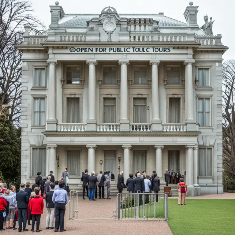 Visual representation of "residence" - The official house of a government official, like a governor or a college president.