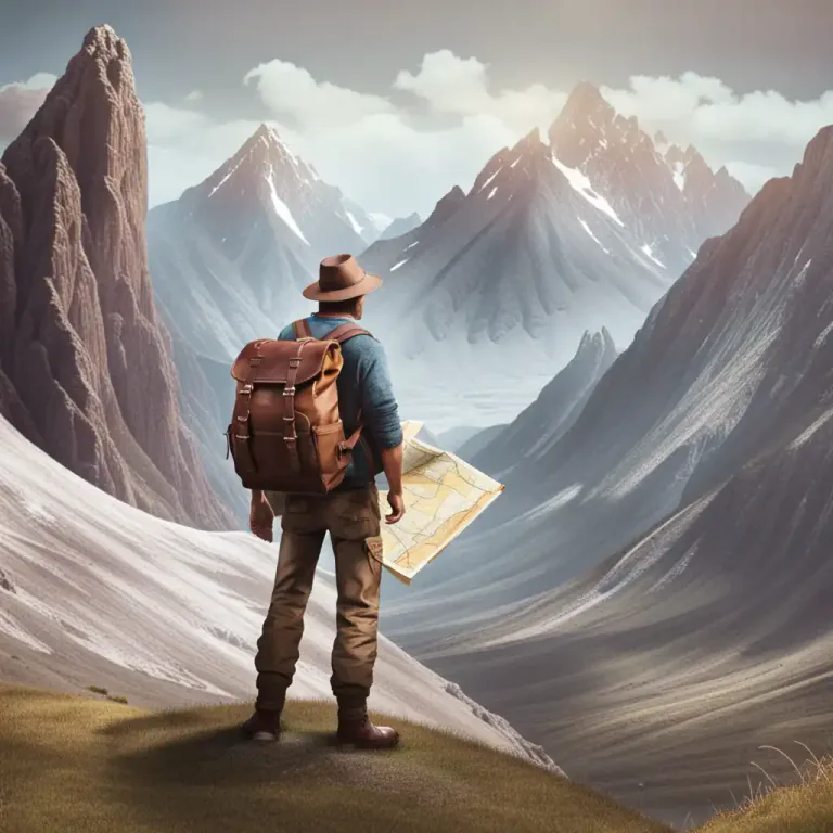 Visual representation of "venture" - An adventurous action that involves risk.
