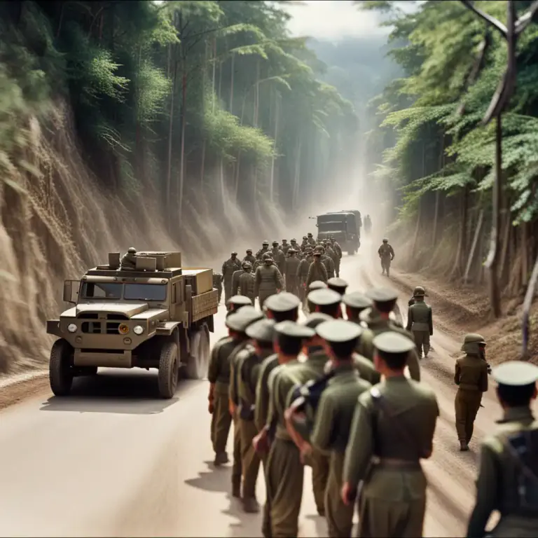 Visual representation of "interception" - In warfare, the act of preventing an enemy's supplies, reinforcements, or fleeing members from reaching their destination.