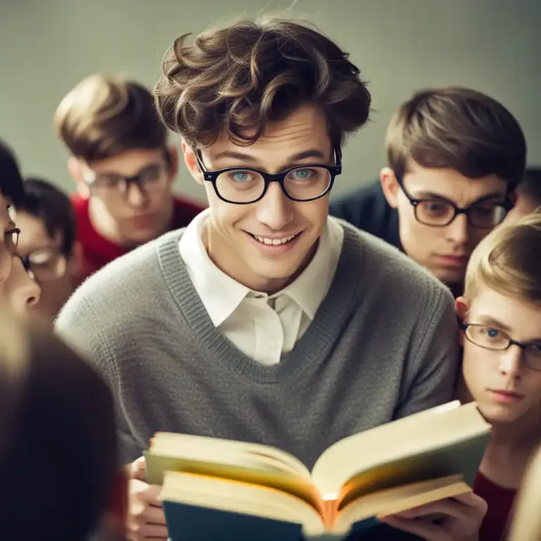 Visual representation of "square" - A person who is considered boring and conventional.