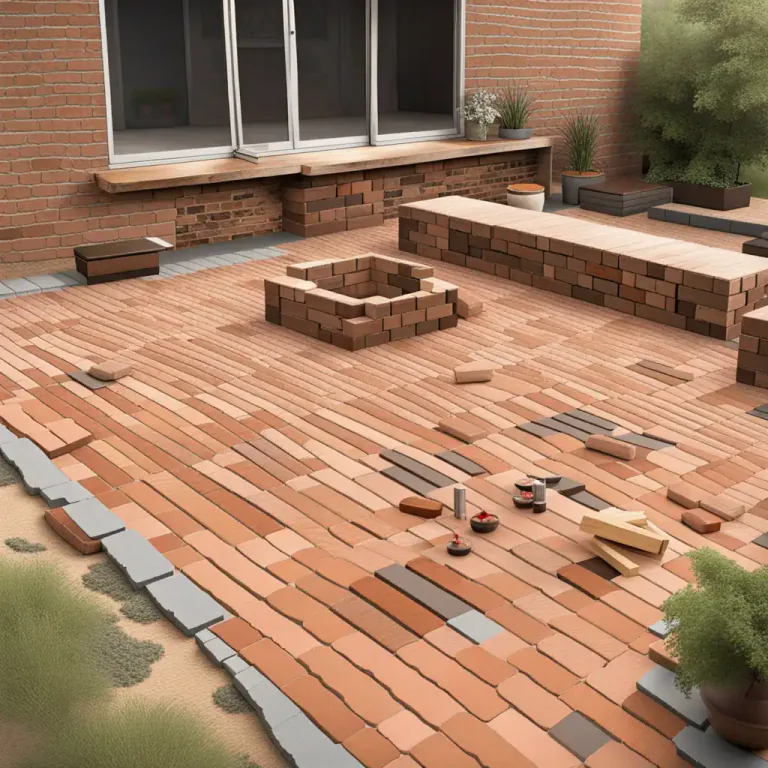 Visual representation of "brick in" - To install special bricks in an area, typically for aesthetic or functionality purposes.