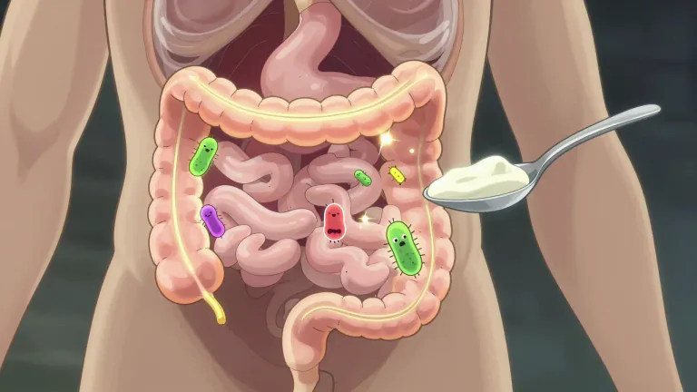 Visual representation of "acidophilus" - A type of bacteria that helps in maintaining a healthy digestive system and is found in some foods and supplements.