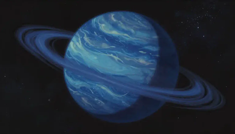 Visual representation of "neptune" - Neptune is the eighth planet in the solar system from the Sun, which is known for its strong winds and deep blue color.