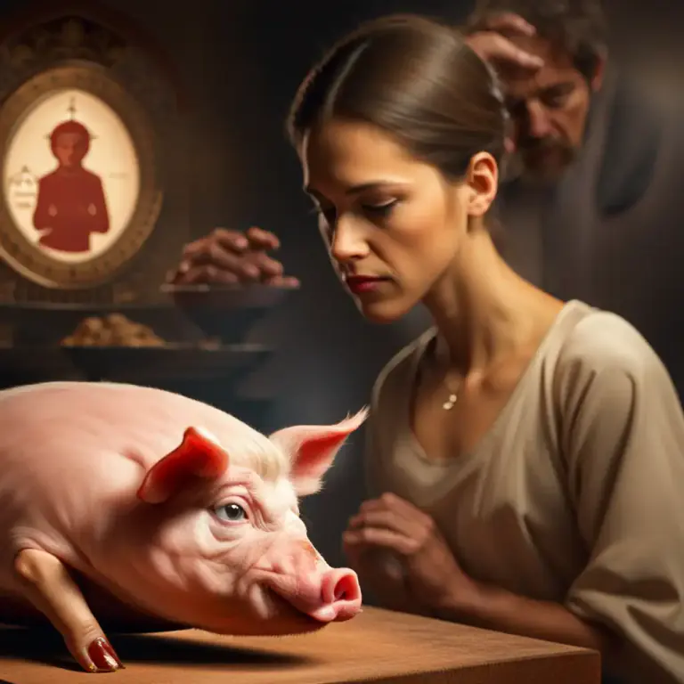Visual representation of "unclean" - Impure or immoral, especially in a spiritual or ceremonial sense.