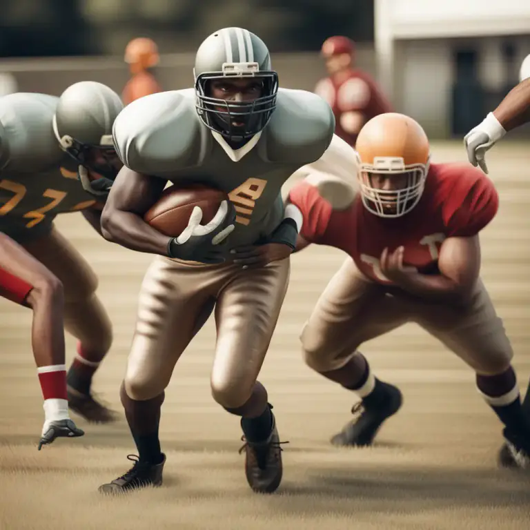 Visual representation of "run interference" - In American Football, to block or distract defensive players to clear a path for a teammate