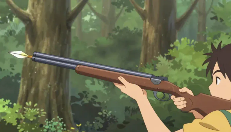 Visual representation of "blowgun" - A long tubular weapon used to shoot small projectiles by the force of breath.