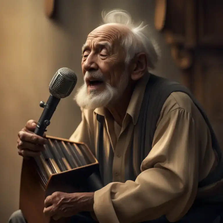 Visual representation of "chant" - To talk in a monotonous, rhythmical manner with a rise and fall in the voice.