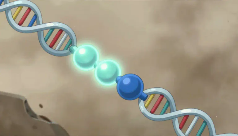 Visual representation of "anticodon" - A sequence of three nucleotides in tRNA that pairs with a complementary codon in mRNA, playing a key role in translating genetic information into proteins.