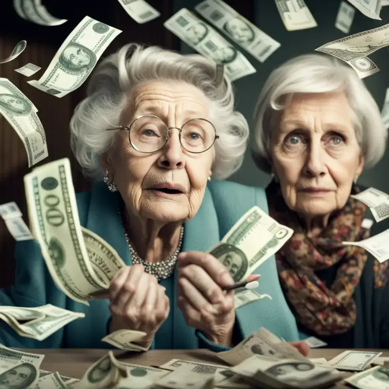 Visual representation of "kiss away" - To spend or get rid of something quickly and without thinking, especially money.