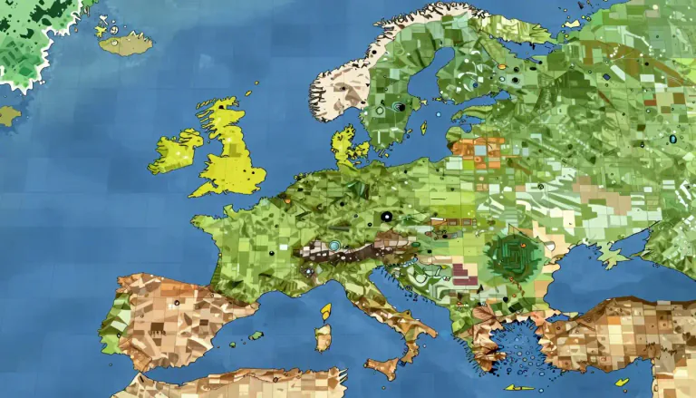 Visual representation of "raster" - A raster is a type of spatial data structure used in geographic information systems to represent surfaces.