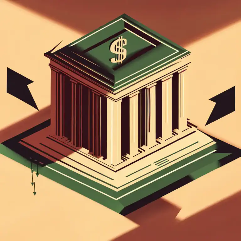 Visual representation of "easy money" - Money that is lent out at a low interest rate.