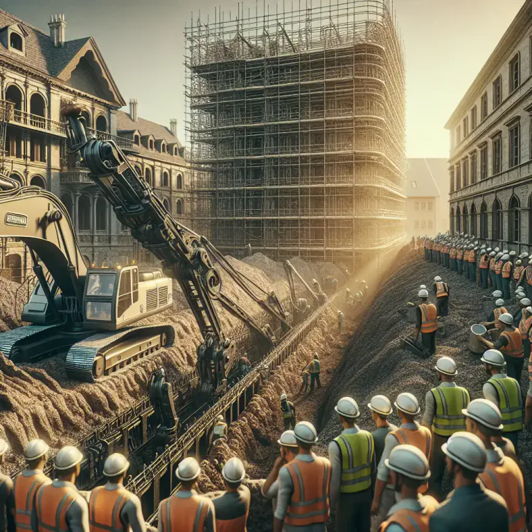 Visual representation of "trencher" - A machine that digs trenches