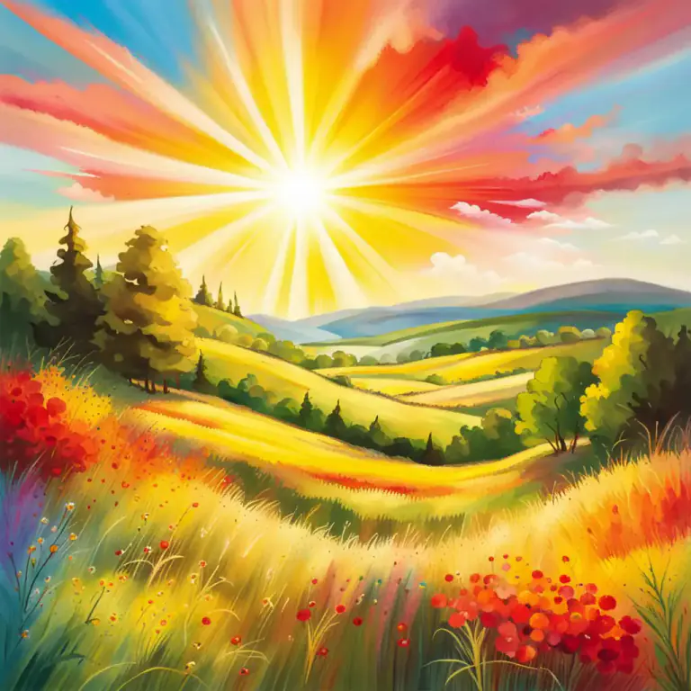 Visual representation of "irradiate" - to shine light on something