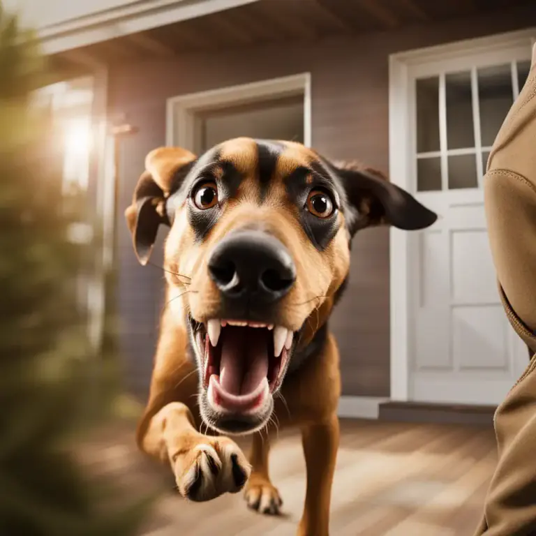 Visual representation of "bite back" - To turn and bite an attacker.