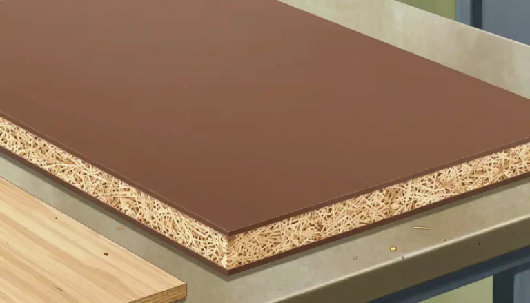 Visual representation of "fiberboard" - Fiberboard is a type of engineered wood made from wood fibers that are bonded together using heat, pressure, or adhesive.